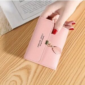 - Pink Wallet Card Holder